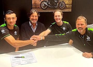 Gabriele Giannini macht einen Schritt zurück auf die Supersport-Kawasaki