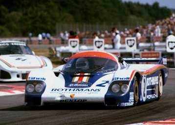 Ein Porsche 956 bei den 24h Le Mans 1982