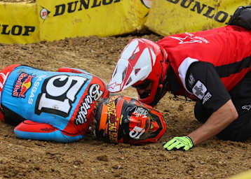 Justin Barcia stürzte und verletzte sich in Nashville