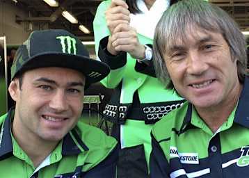 Leon Haslam mit Papa Ron