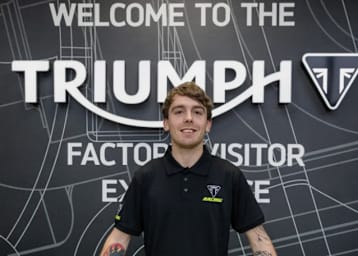 Harry Truelove ist ein stolzer Triumph-Pilot