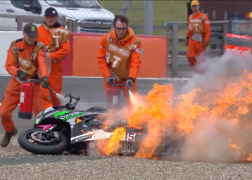 Die Triumph brannte lichterloh