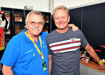 Wiedersehen am Wochenende: Gerd Borghoff und Kevin Schwantz