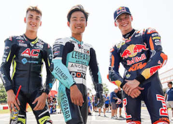 Luca Lunetta, Tatsuki Suzuki und Filippo Farioli