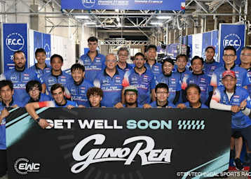 Das Honda-Team von Gino Rea steht hinter ihm