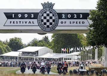 Die MotoGP-Stars und Legenden beim Goodwood Festival of Speed