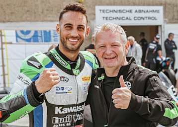 Emil Weber (re.) mit Leandro Mercado