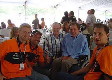 Pit Beirer, Heinz Kinigadner, Jean Claiude Lacquaye und Hannes Kinigadner im Jahr 2006
