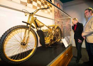Ivan Maugers goldenes Bike steht heute im Museum