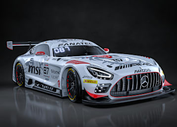 Ungewohnte Farbgebung für den Mercedes-AMG Team AKKODIS ASP #87