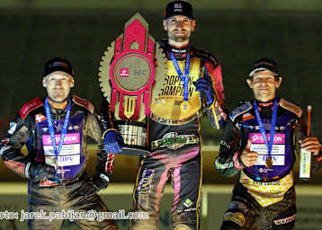 Die Top-3 der EM: Leon Madsen, Mikkel Michelsen und Janusz Kolodziej (v.l.)