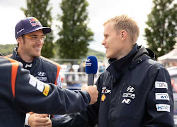   Thierry Nueville (li.) und Ott Tänak