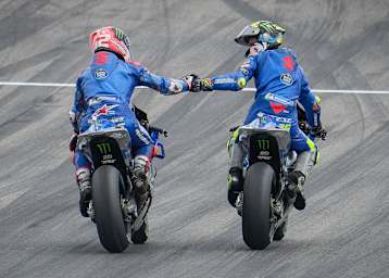 Das Bild gehört der Vergangenheit an: Rins und Mir auf der GSX-RR