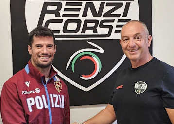 Simone Corsi und sein neuer Boss Stefano Renzi