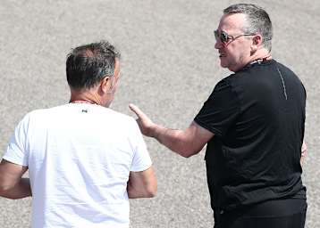 Freddie Spencer (rechts) mit Loris Capirossi