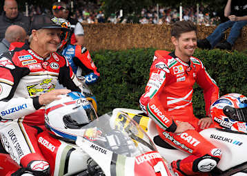 Casey Stoner gestern in Goodwood: Debüt auf der Suzuki 500 von Kenny Roberts jr. 