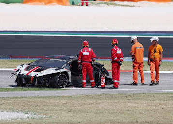 Das Wrack nach dem Aprall von Georgi Donchev