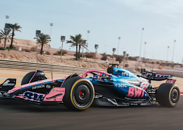 Alpine an der Arbeit in Bahrain