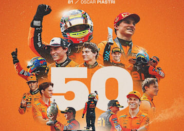 Oscar Piastri steht vor seinem 50. Formel-1-GP