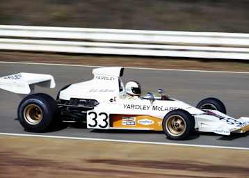 Mike Hailwood 1974 im McLaren