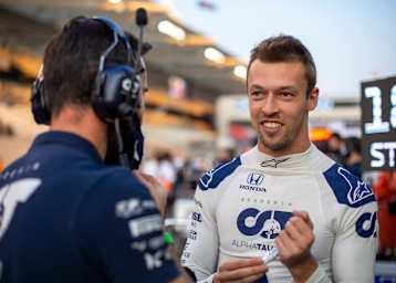 Daniil Kvyat in Abu Dhabi 2020