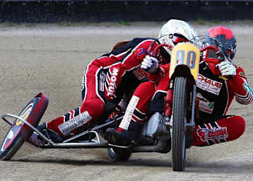 Manuel Meier und Lena Siebert beim Test in Haunstetten