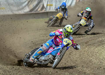 Stephan Katt (vorne) fuhr in Lüdinghausen auf Platz 3. William Kruit (links) wurde Zweiter