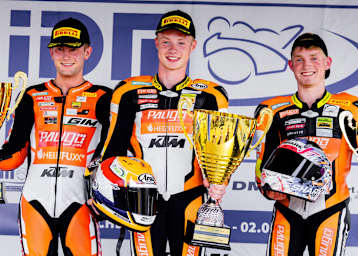 Doppelsieger Jeffrey Buis und seine Teamkollegen Ruben Bijman und Oliver Svendsen
