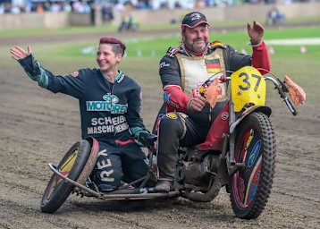 Ein Bild aus glücklichen Zeiten: Oliver Möller und Sindy Virágos