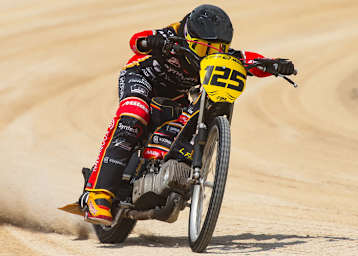 Lukas Fienhage fuhr beim Langbahn-GP in Mühldorf auf Platz 3
