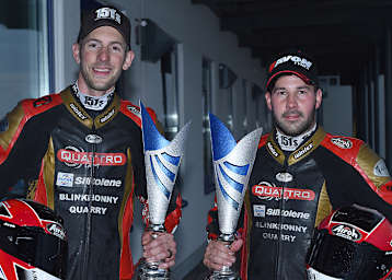 Stephen Kershaw/Ryan Charlwood nach ihrem grandiosen Doppelsieg in Oschersleben 2023