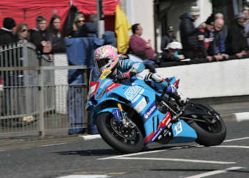 Die Nummer 13 bringt nicht jedem Glück: Lee Johnston beim letztjährigen North West 200