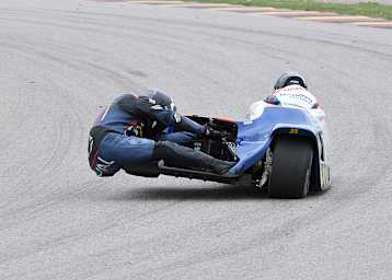 Voller Einsatz von Patrick Werkstetter/Valentin Pirat beim WM-Lauf auf dem Sachsenring