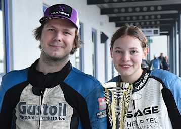 Der Schweizer Lukas Wyssen und seine französische Beifahrerin Ema Salmon