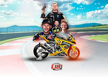 Das Team von LRP Poland mit dem 29-fachen TT-Sieger Michael Dunlop