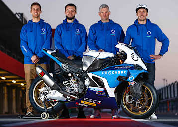 ERC BMW Endurance mit Puffe, Mikhalchik, Checa und Foray (vlnr.)