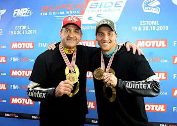 2019 gewannen Tim Reeves (li.) und Mark Wilkes gemeinsam den WM-Titel