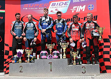 Am Sonntag gab es dasselbe Bild auf dem Podium wie am Tag davor