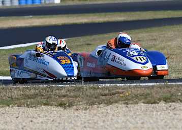 Bei den Seitenwagen geht es oft eng zur Sache