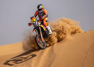 Daniel Sanders verlor nur wenige Minuten auf Gegner Tosha Schareina (Honda)