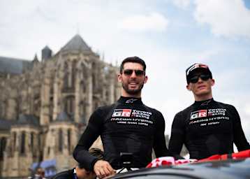 Jose Maria Lopez (li.) und Mike Conway