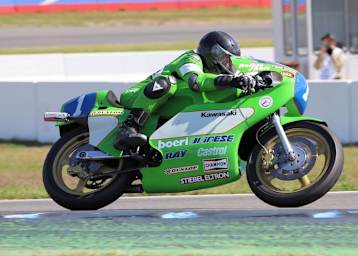 Toni Mang auf der Kawasaki