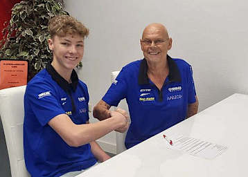 Kas Beekmands mit Teamchef Blom