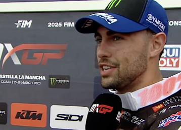 Thibault Benistant gewann das MX2 Qualifikationsrennen in Cozar