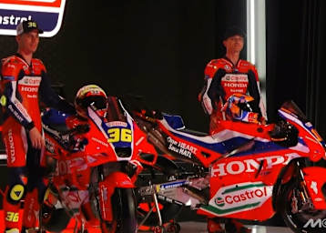 Die beiden Honda-Werkspiloten Joan Mir und Luca Marini in Jakarta