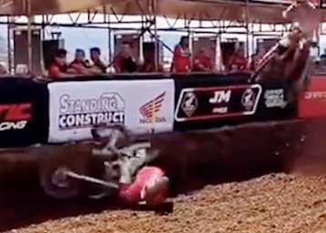 Jack Chambers stürzte auf der Geraden vor der Boxengasse