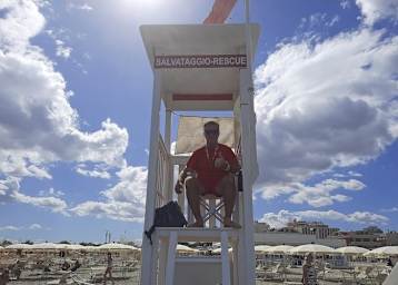 Happy. Frankie Chili an seinem Arbeits- und Lebensplatz in Misano