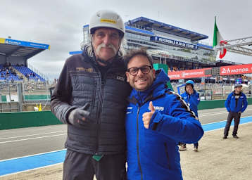 Sandro Cortese (re.) mit Teamchef Kremer