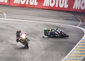 Marvin Fritz (Yamaha) stürzte in Runde 1