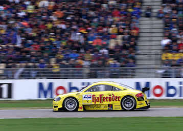 Mit dem Abt-Audi TT-R begann 2000 das DTM-Abenteuer des Teams - ein solches Fahrzeug wird im Fahrerlager in Hockenheim ausgestellt